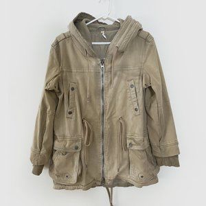 Free People Cargo Utility Jacket with Hood